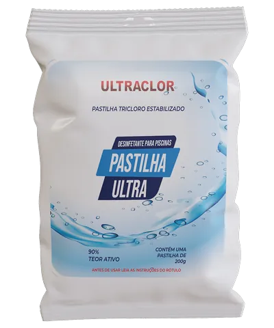 Embalagem da Pastilha Ultra de cloro
